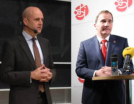 Fredrik Reinfeldt y Stefan Löfven