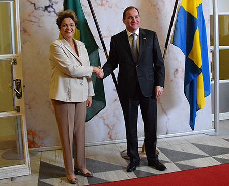 Dilma Rousseff y Stefan Löfven