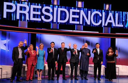 Los nueve candidatos presidenciales